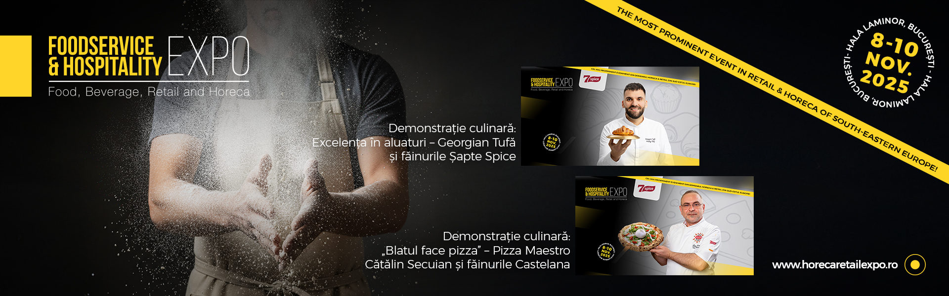 demonstrații live HoReCa Șapte Spice eveniment HoReCa cu demonstrații Șapte Spice